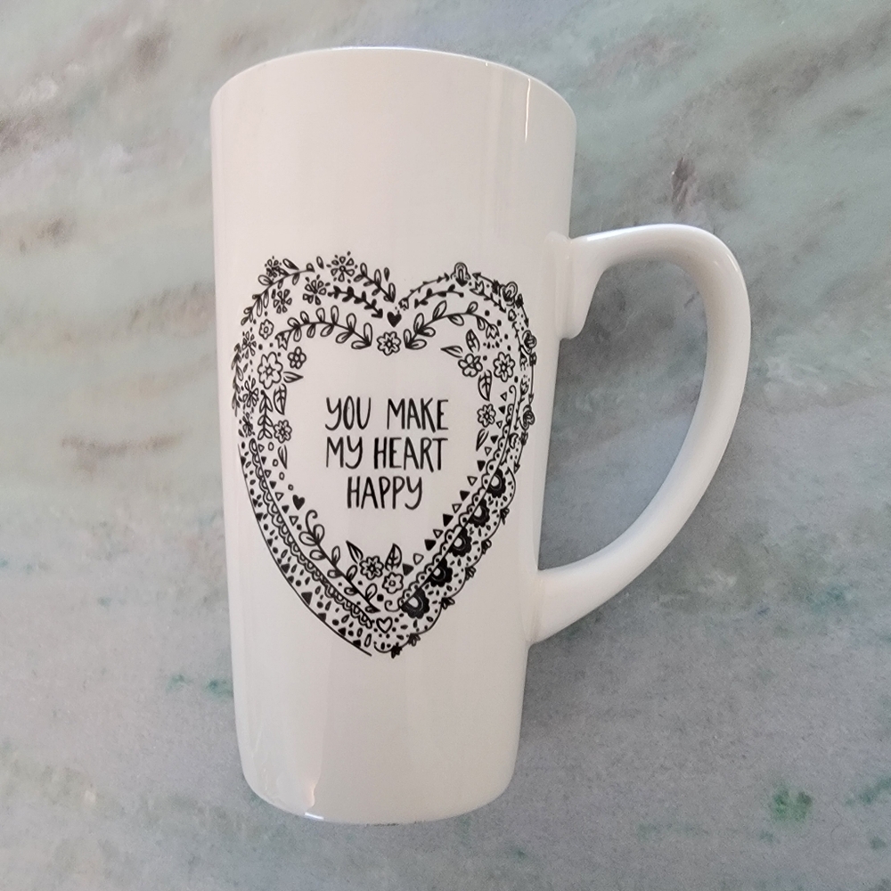 Natural Life "You Make My Heart Happy" mug.